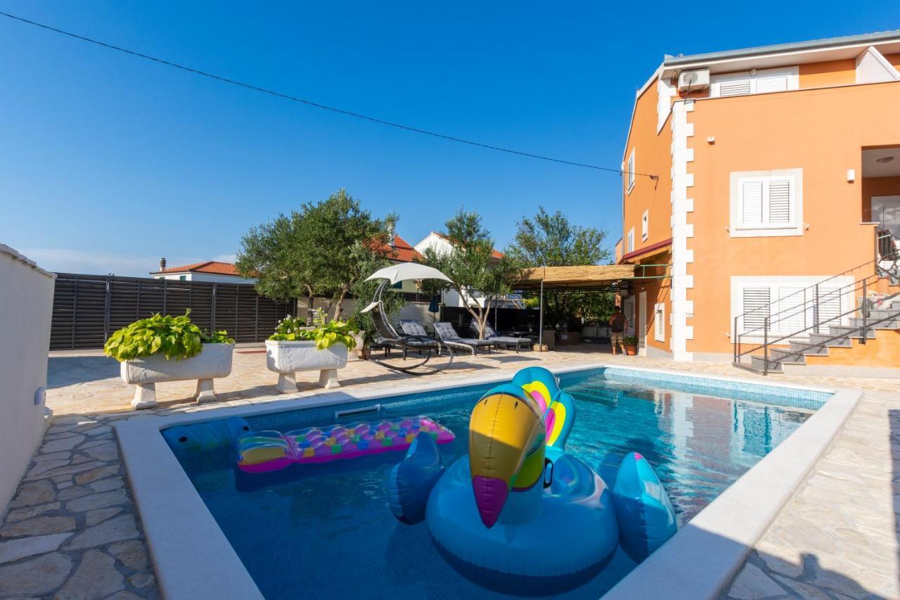 Villa Spark With Heated Pool In Rogoznica Zecevo Luaran gambar